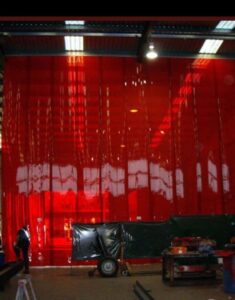 Cortina Lama Roja