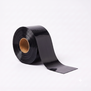Rollo de PVC Negro Liso